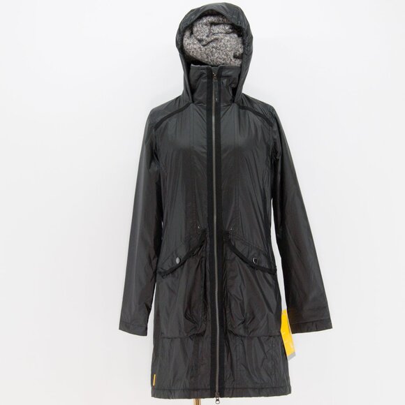 Lolë Jacket Windproof Water Resistant Hooded Pockets Carbon Black - Picture 4 of 7